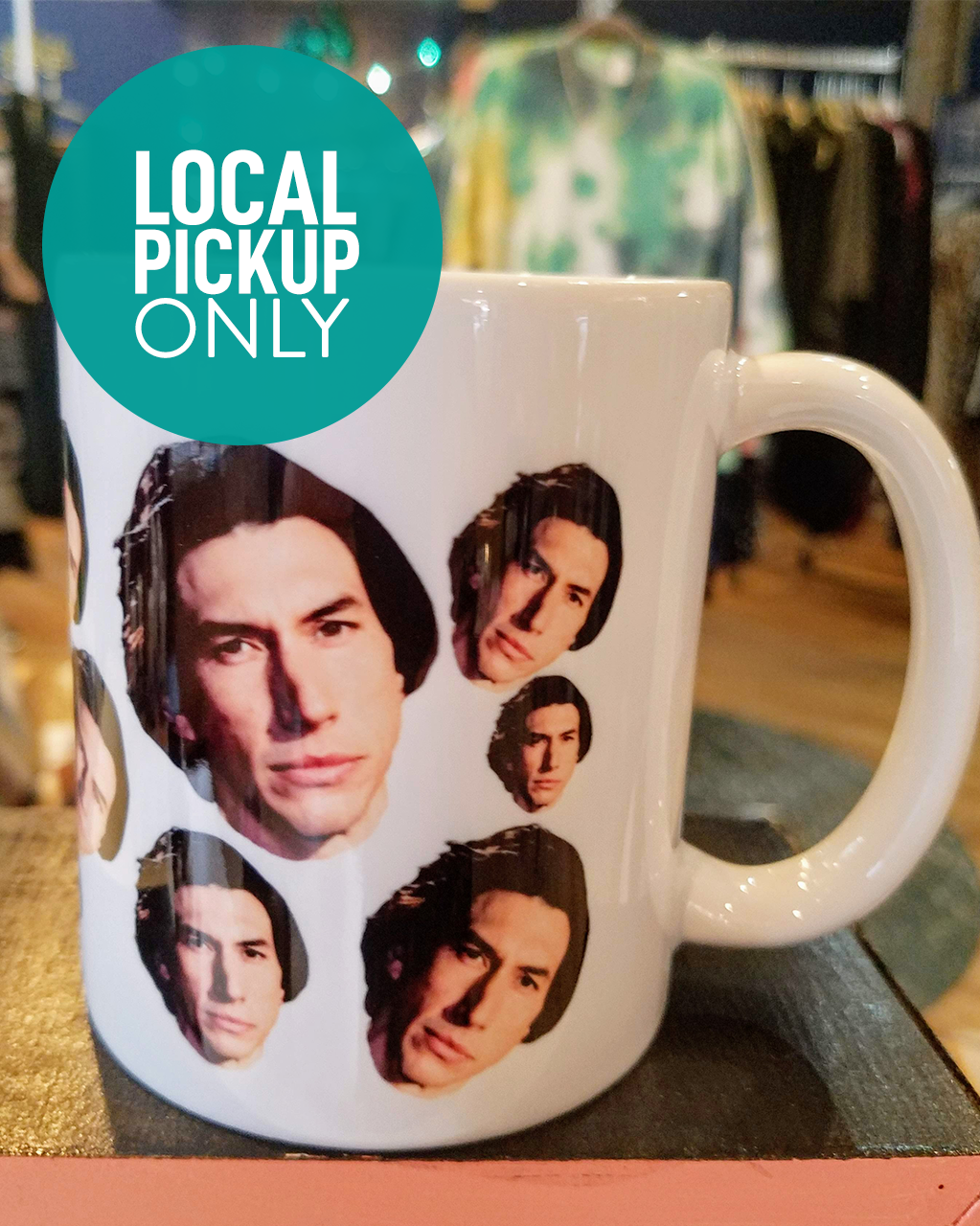 Adam Driver Mug - LOCAL PICKUP ONLY - by Nice Lena