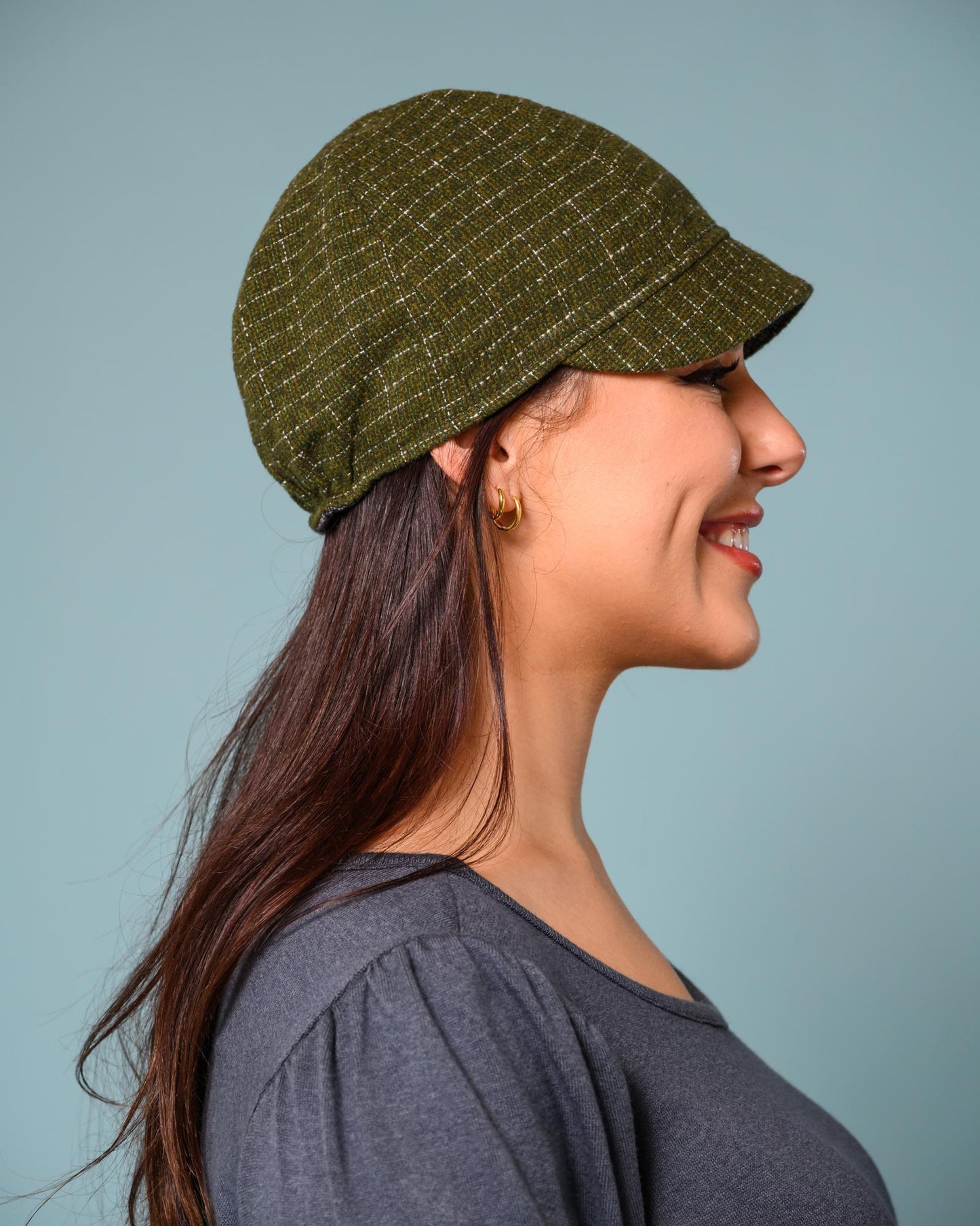 Squasht Reversible Bella Hat in Olive Green