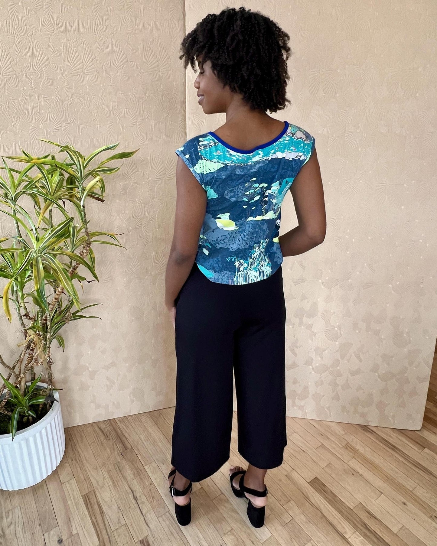 Squasht Croppish Tee in Panda Party