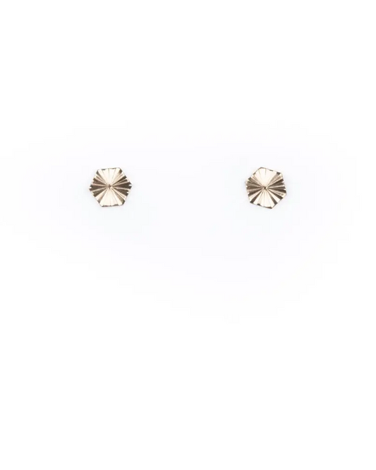 Michelle Starbuck Tiny Starburst Hexagon Studs