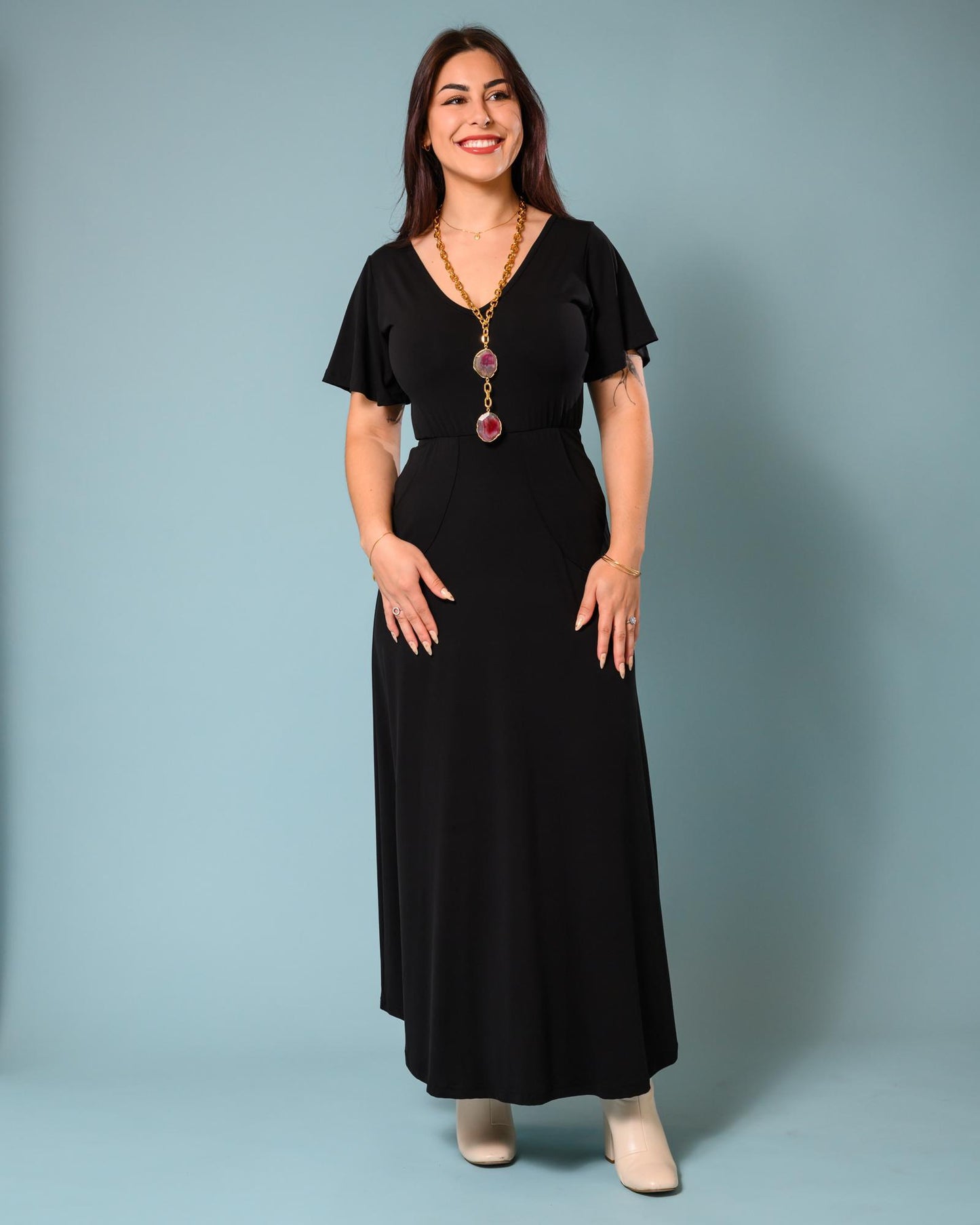 Squasht Lillia Maxi Dress in Black