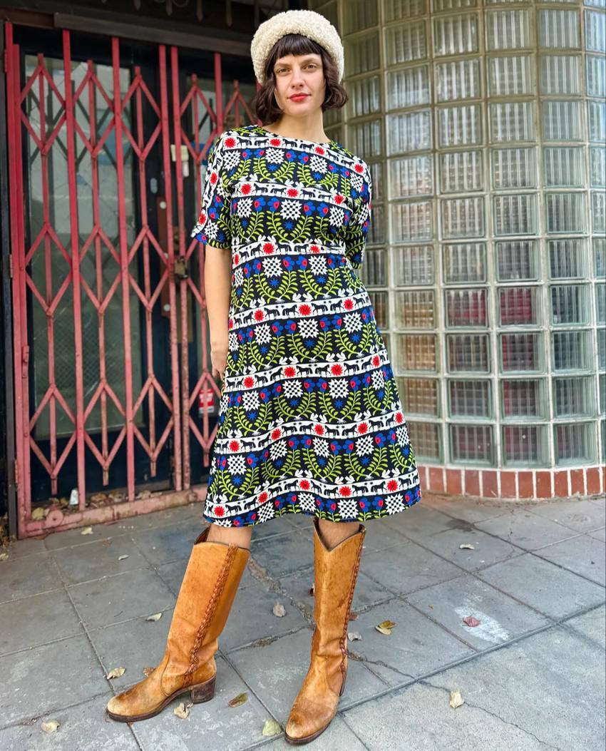 Nooworks Sasha Dress in The Guardians - Size Small, Medium, Large