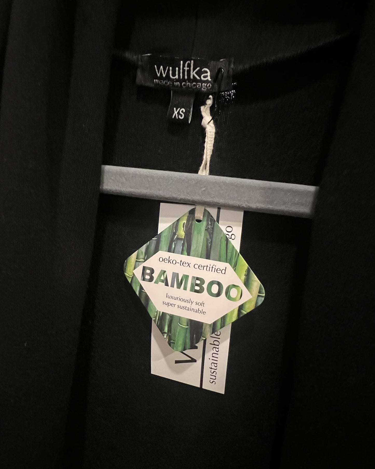 Wulfka Peggy Duster Cardigan/Jacket in Black