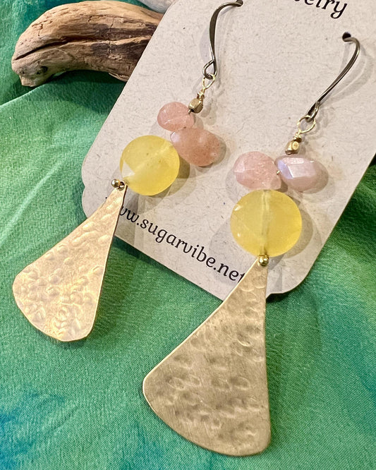 Sugar Vibe Pink Lemonade Drop Earrings