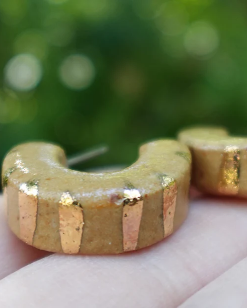 Lilikoi Project Radiant Hoops in Golden Hour