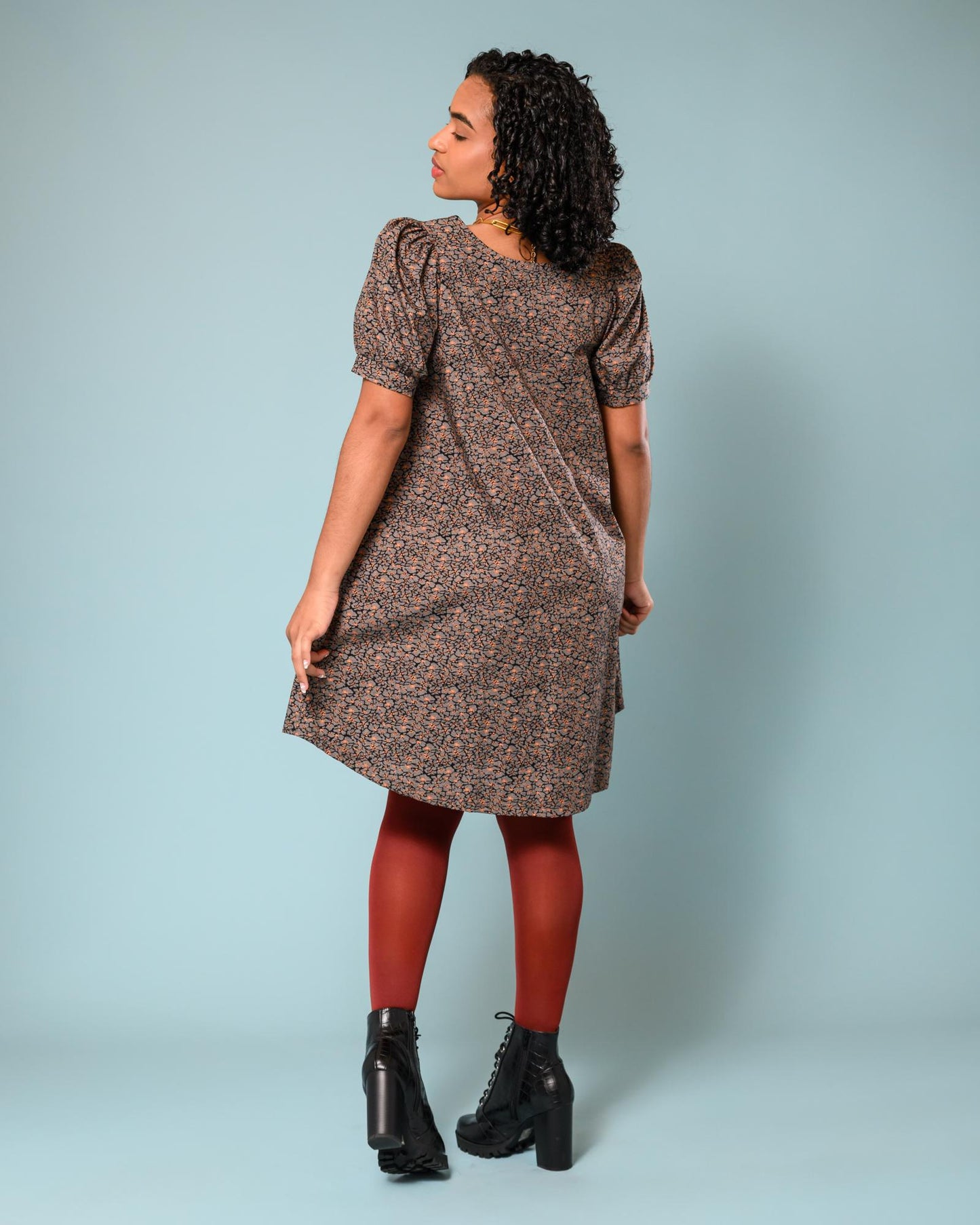 Squasht Winifred Shift Dress in Efflorescent Lava