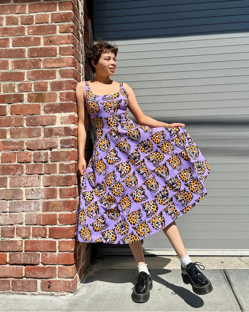 Nooworks Vacation Dress in Cheetah Head