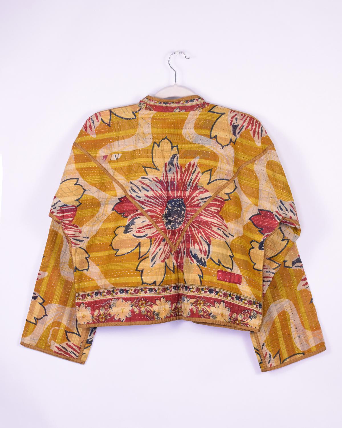 Txtile Sofie Vamika Quilted Reversible Patchwork Kantha Jacket