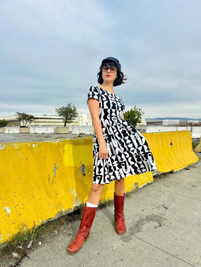 Nooworks Lucy Dress in Illusions