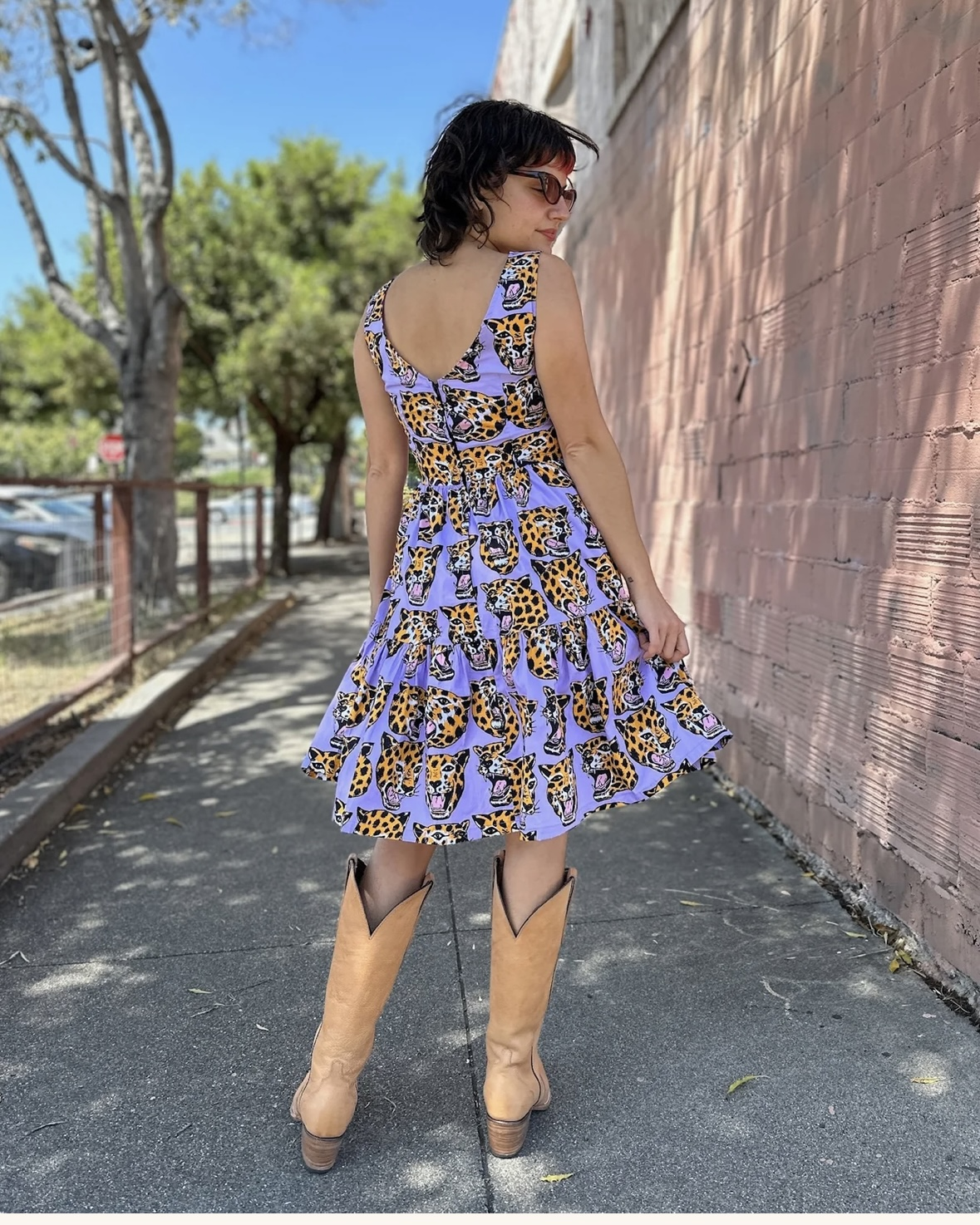 Nooworks Western Dress in Cheetah Head