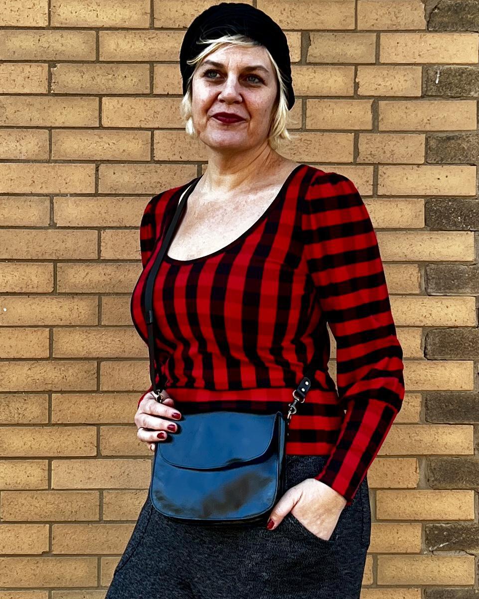 Squasht Debbie Top Red and Black Lumberjack Plaid - Size Small - SALE