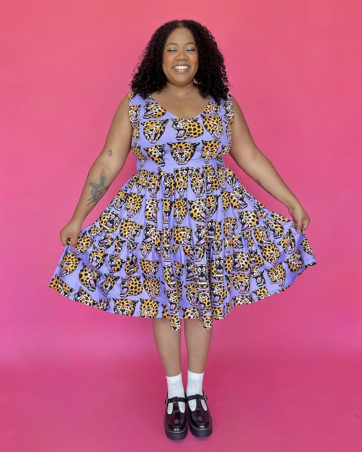 Nooworks Western Dress in Cheetah Head