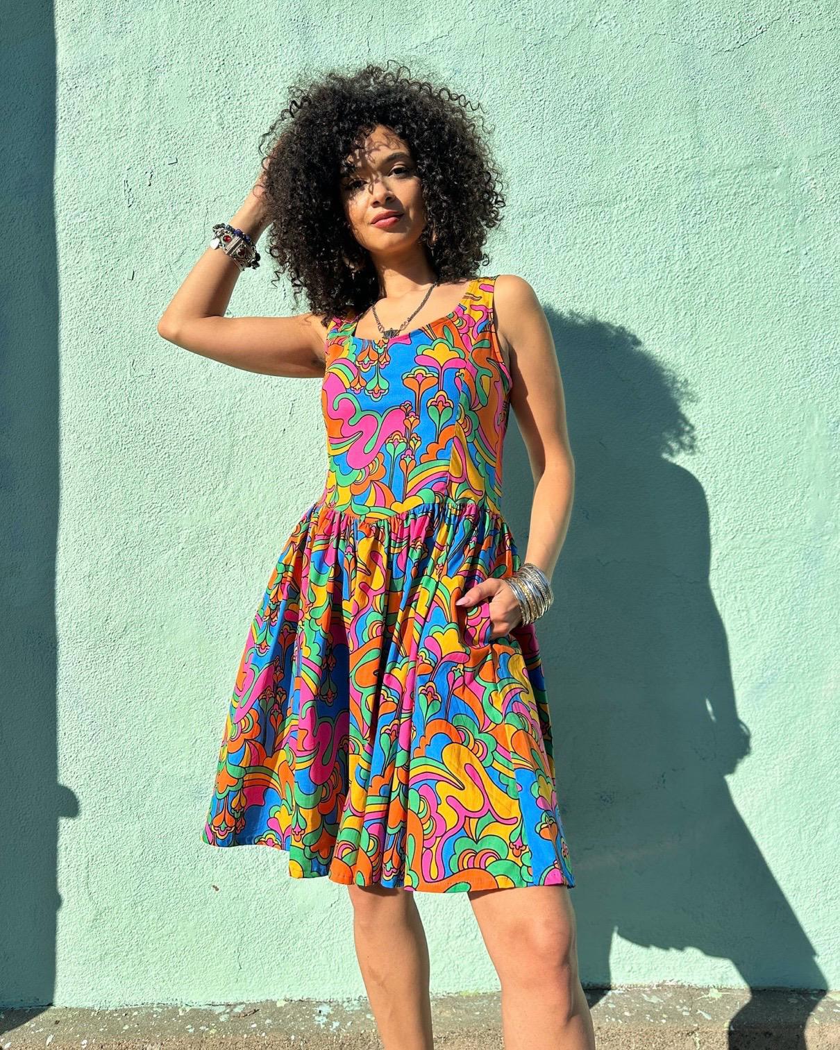 Nooworks Mini Misty Dress in Auderpopz Print