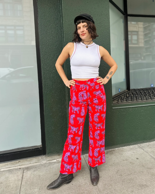 Nooworks Casual Bell Pants in Sondler Cat
