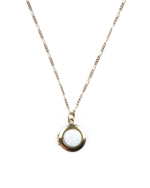 Michelle Starbuck Opal Locket Necklace