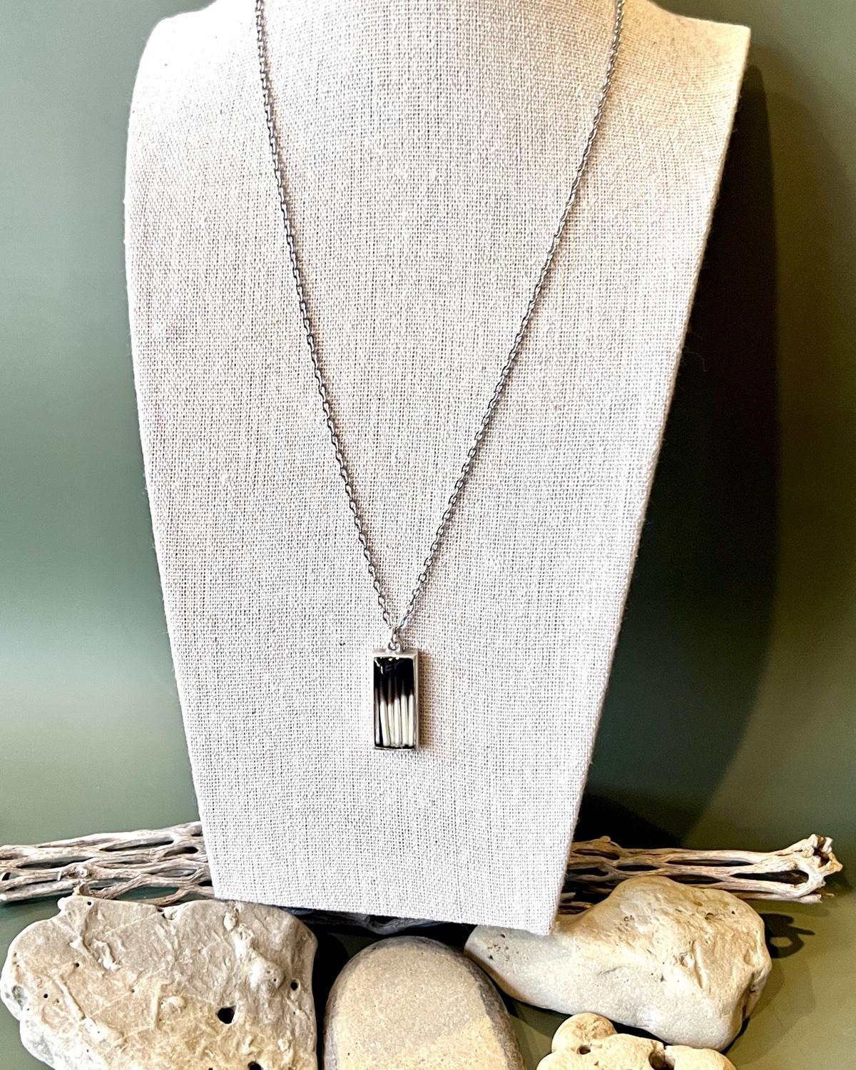 Pajaro Negro Porcupine Quill Necklace