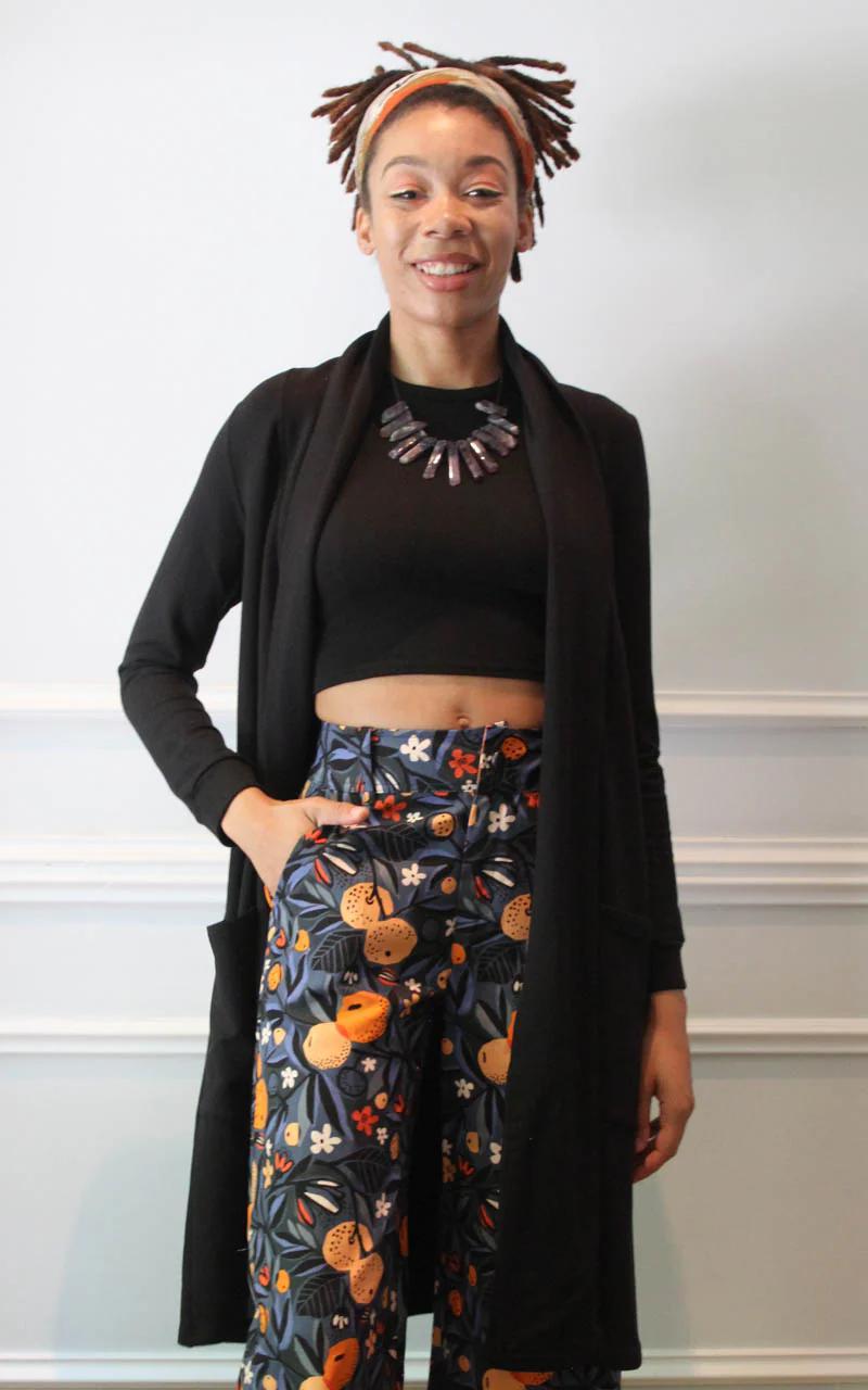 Wulfka Peggy Duster Cardigan in Mocha