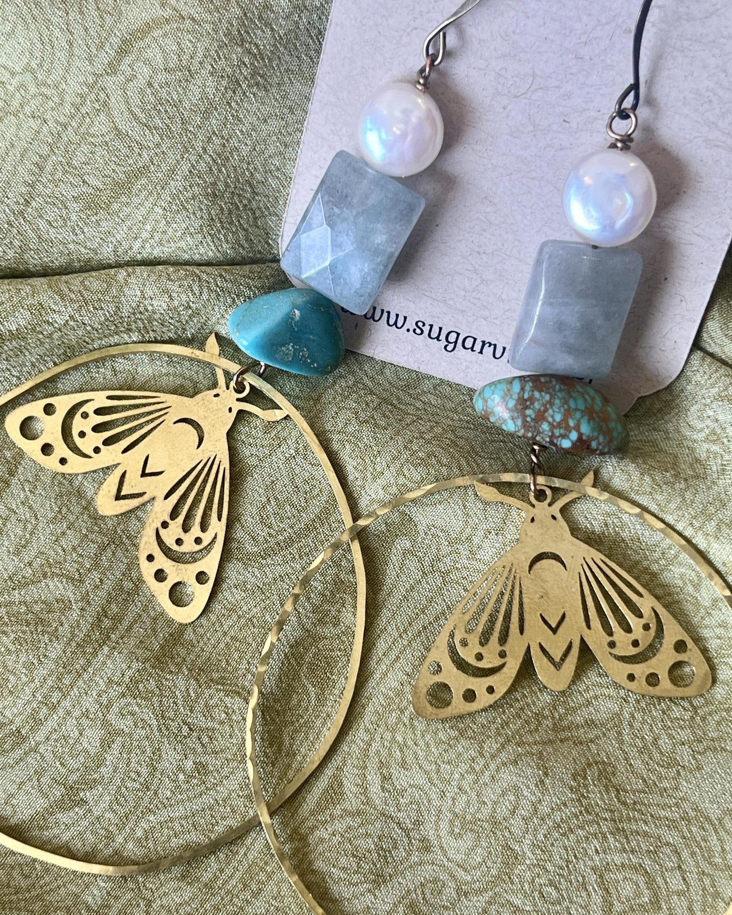 Sugar Vibe Statement Butterfly Hoops