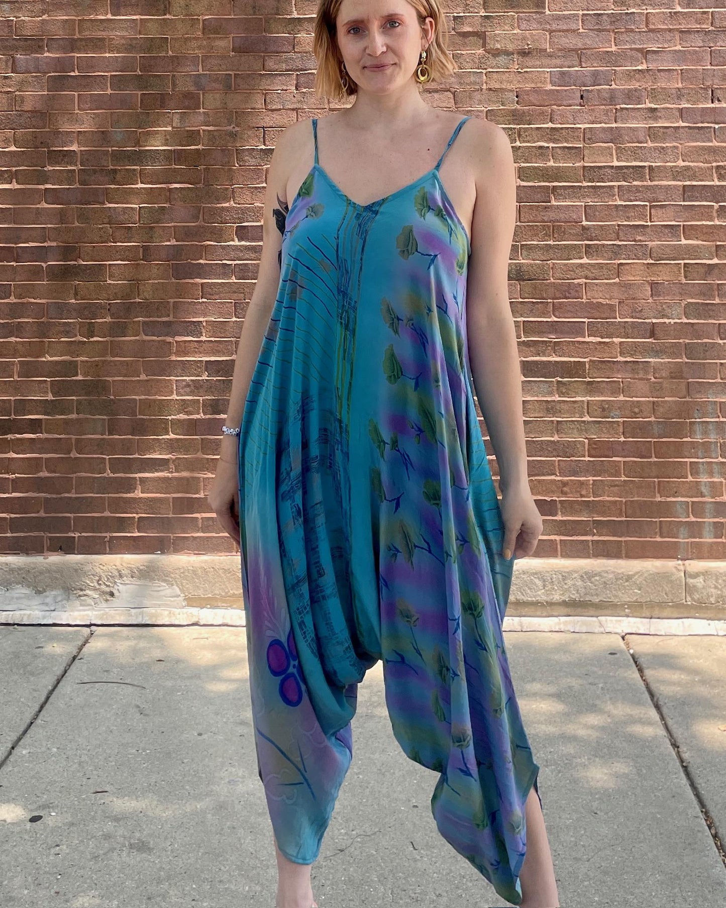 Indie Ella Diva Silk Romper in Calypso