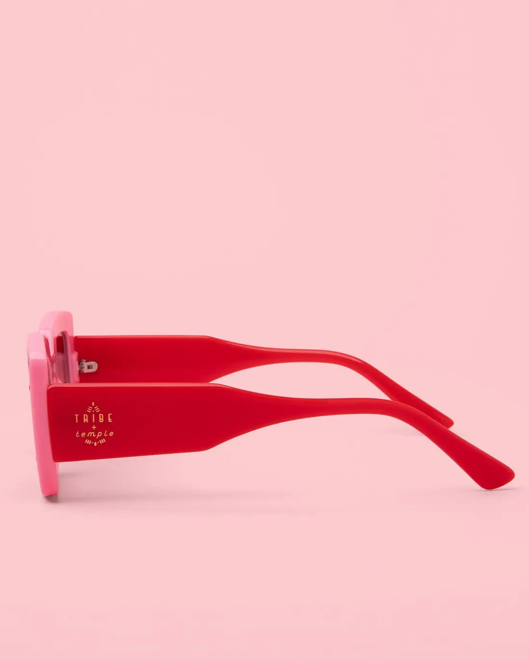 Tribe + Temple Deco Sunglasses in Pink + Red