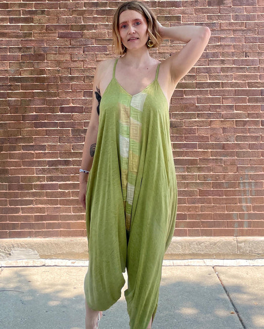 Indie Ella Silk Diva Romper in Subtle Sage