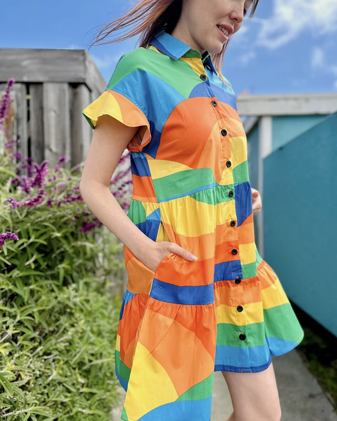 Nooworks Eloise Dress in Sunset Valley
