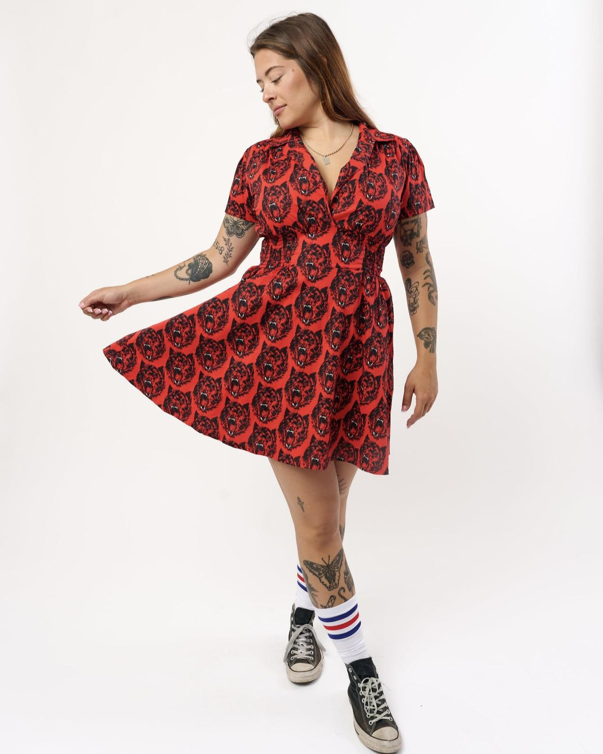 Nooworks Leah Dress in Wolverine