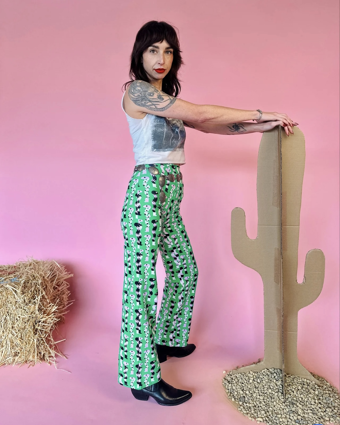Nooworks Palazzo Pants in Sssnakes