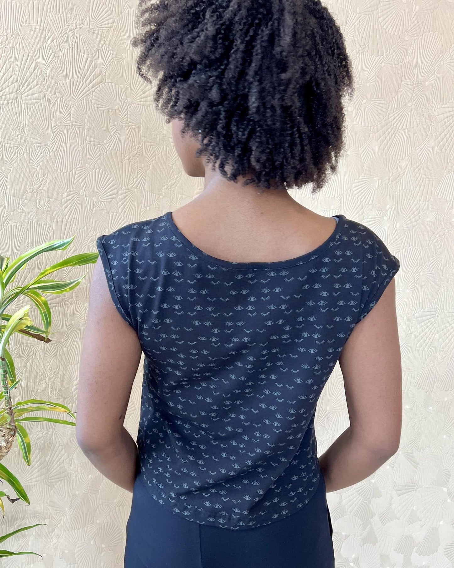 Squasht Croppish Tee in Dreamy Eyes