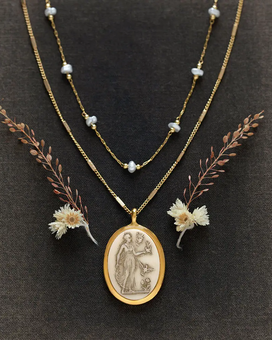 Amano Studio Aphrodite Vintage Cameo Necklace