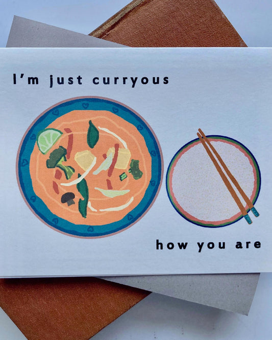 Heilo Cards I'm Just Curryous How You Are