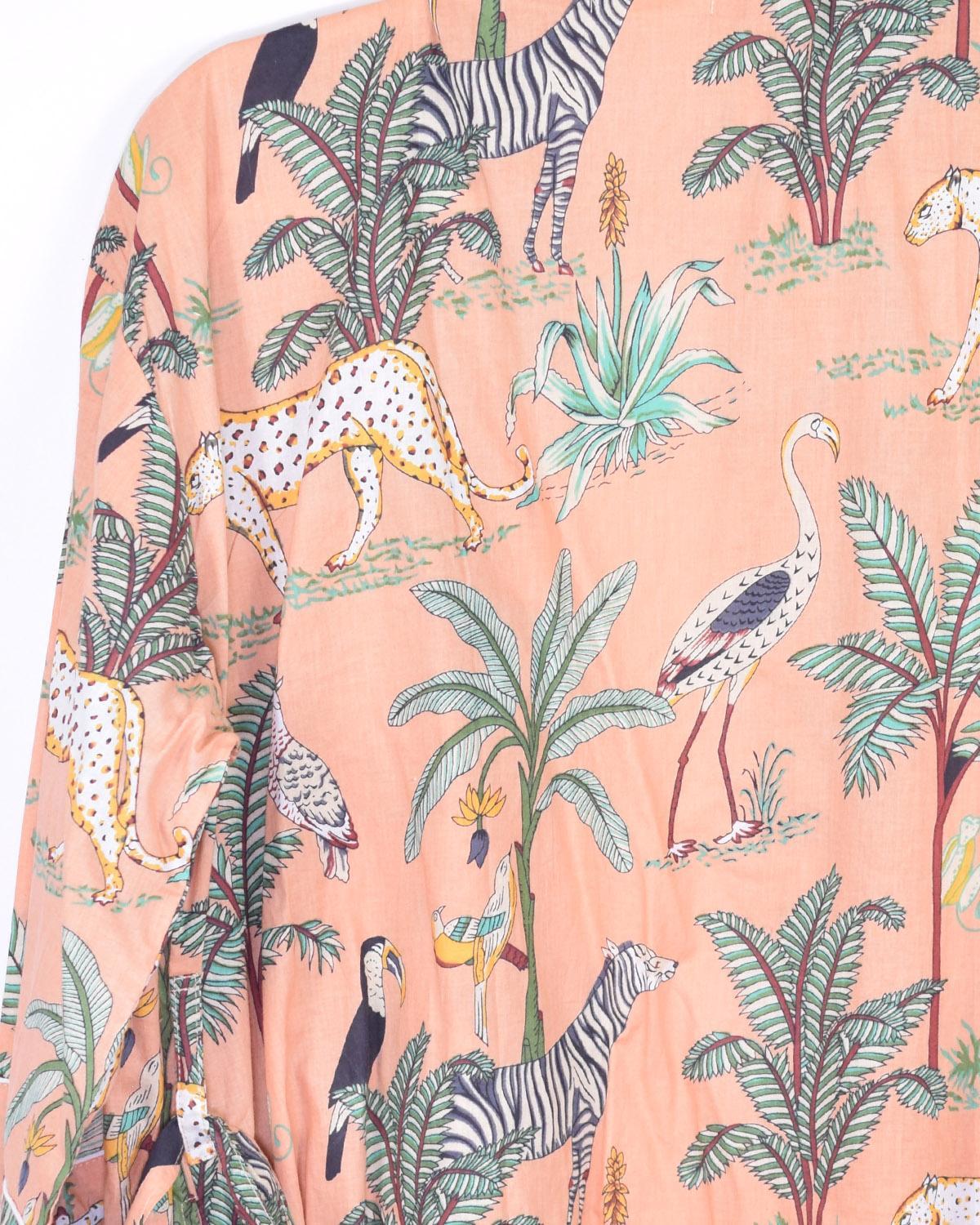 Txtile Lightweight Cotton Robe - Sunrise Safari