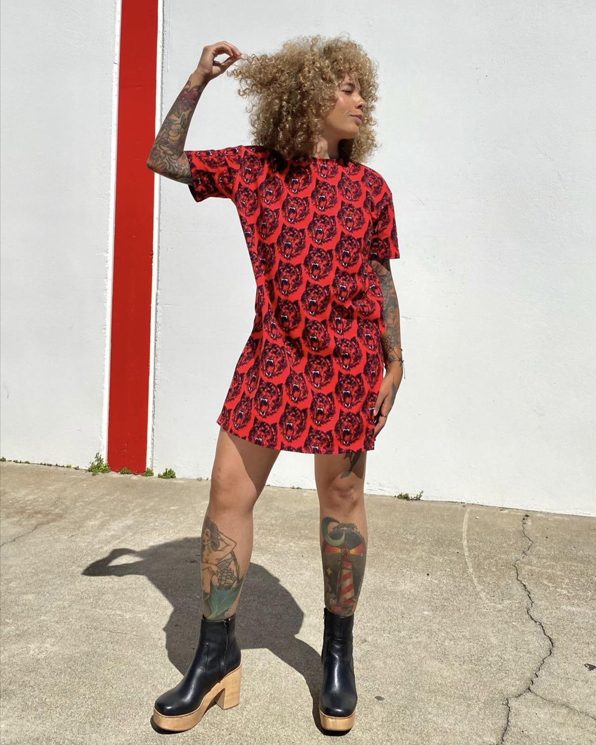 Nooworks Tee Dress in Wolverine