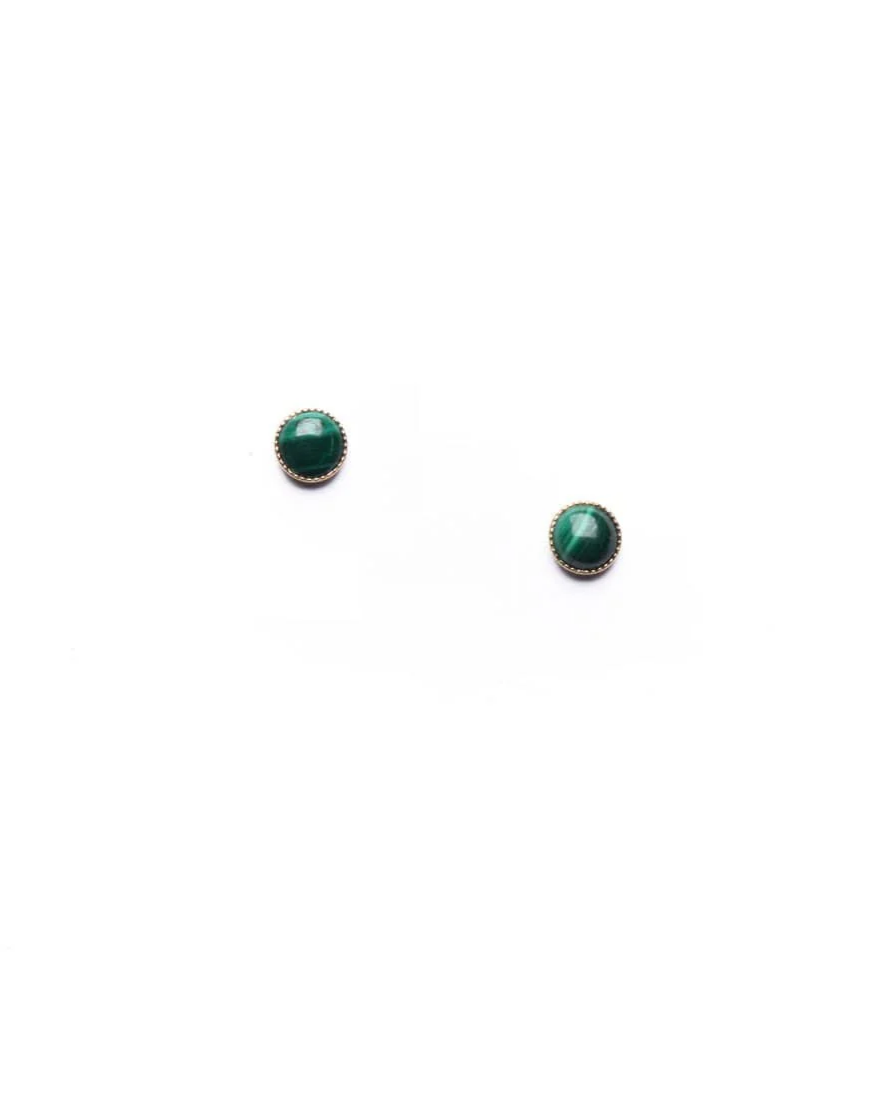 Michelle Starbuck Malachite Studs