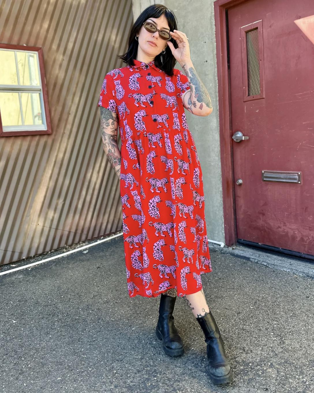 Nooworks Cassie Dress Sondler Cat - Medium, Large, XL