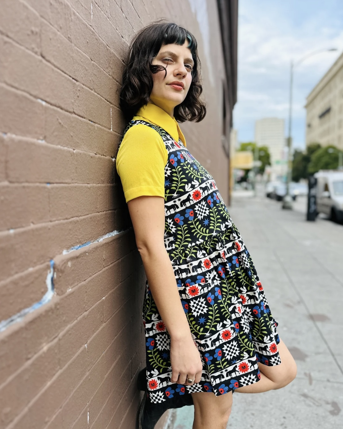 Nooworks Big Pocket Dress in The Guardians - Last One - Size XL
