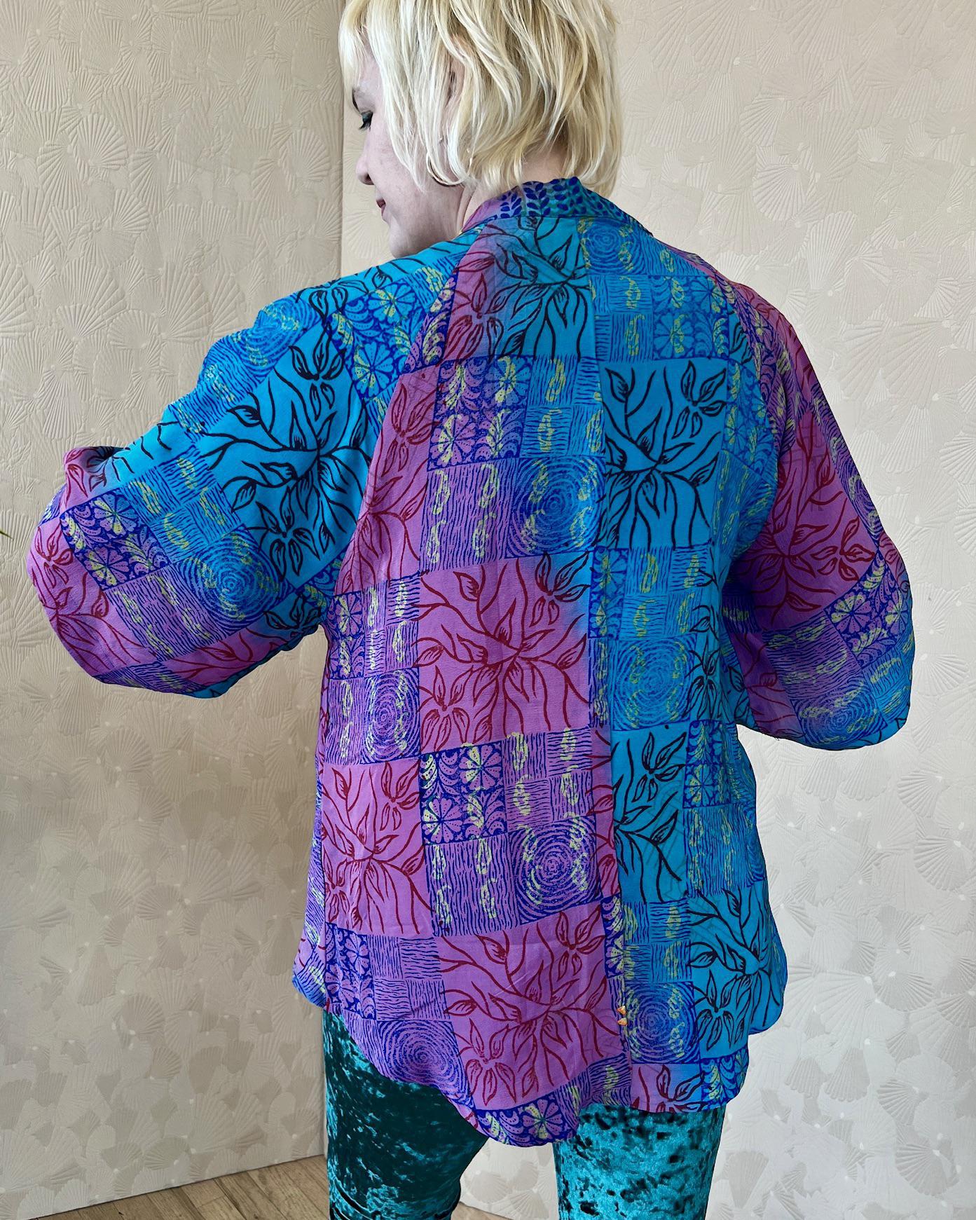 Indie Ella Ashka Silk Shrug in Beach Party