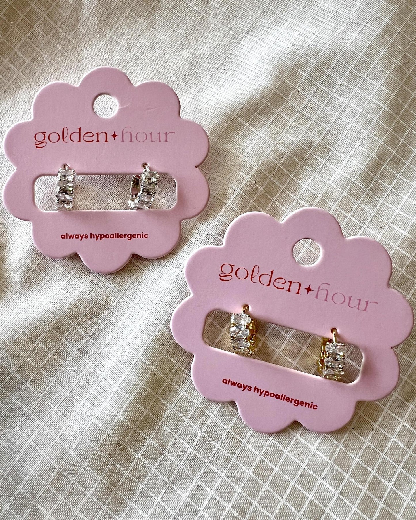Golden Hour Shine Bright Huggies - Choose Silver or Gold