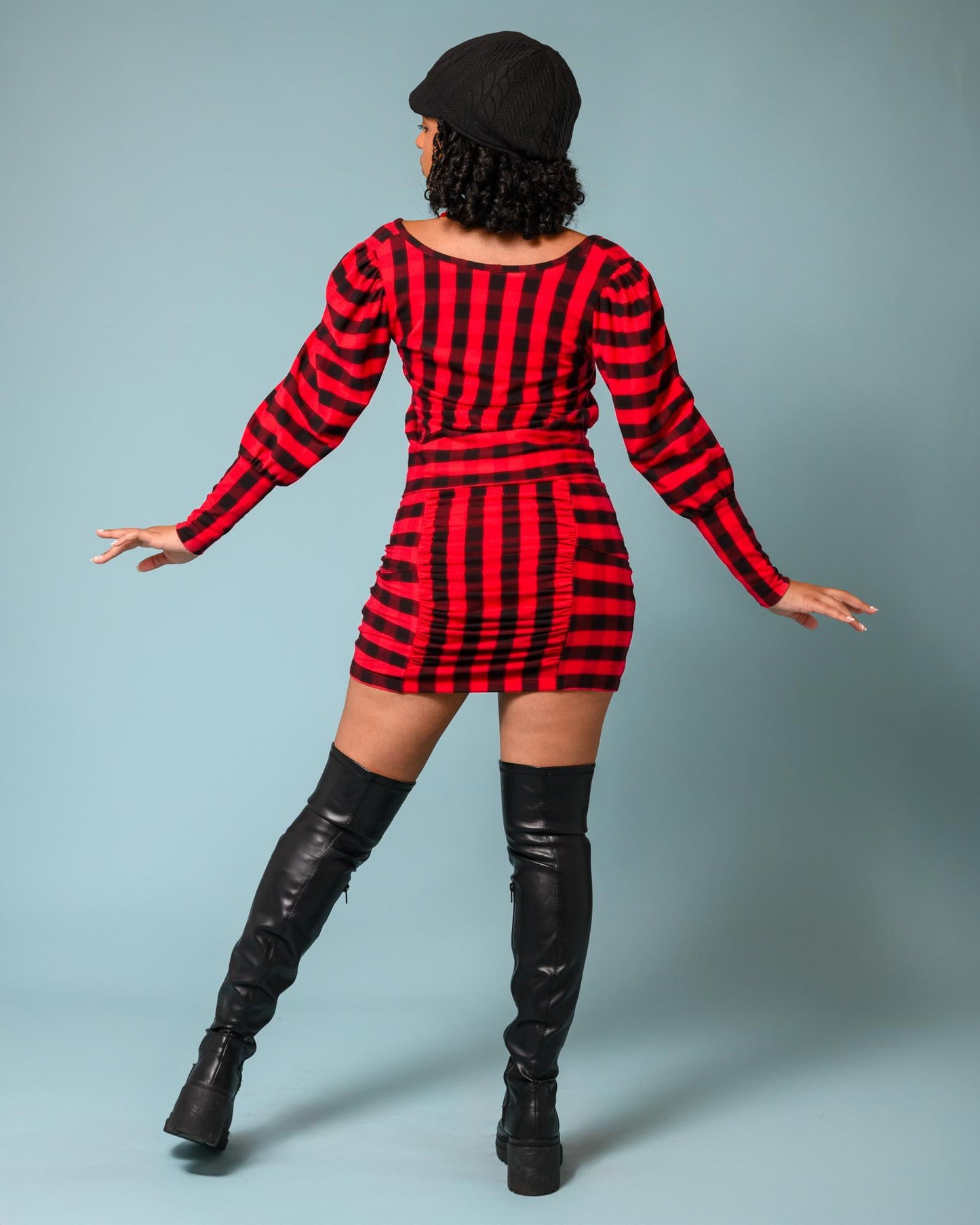 Squasht Debbie Top Red and Black Lumberjack Plaid - Size Small - SALE