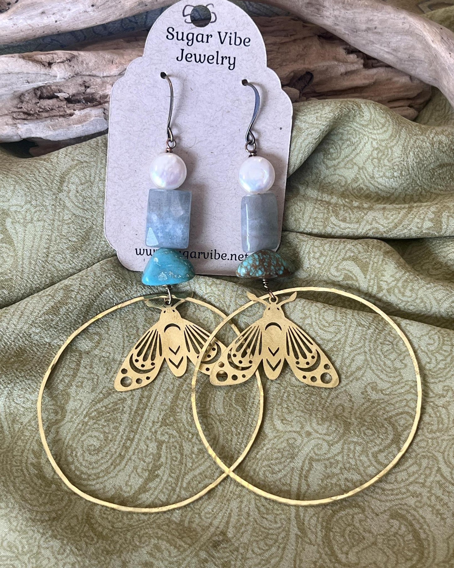 Sugar Vibe Statement Butterfly Hoops