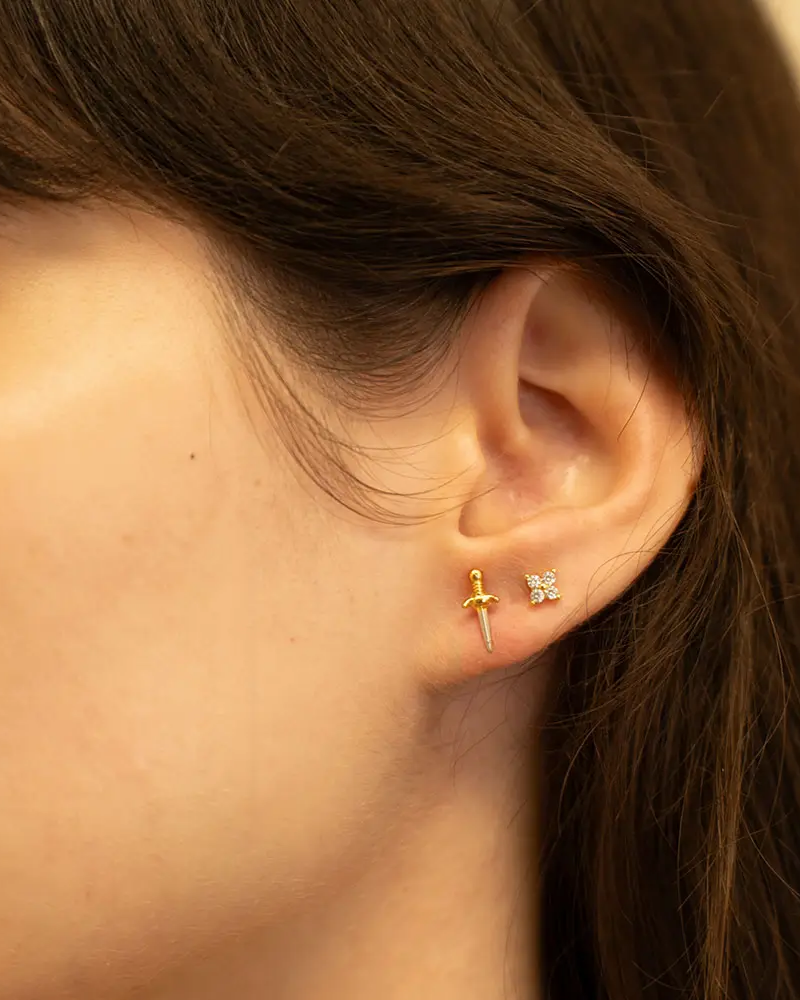 Amano Studio Tiny Dagger Stud Earrings