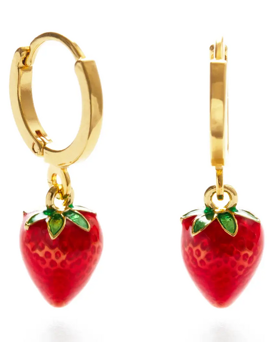 Amano Studio Strawberry Huggie Hoops