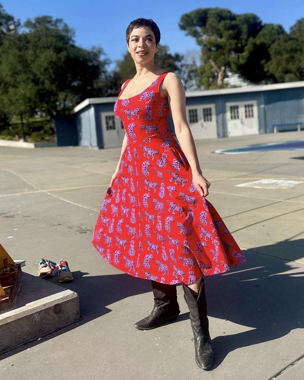 Nooworks Vacation Dress in Sondler Cat