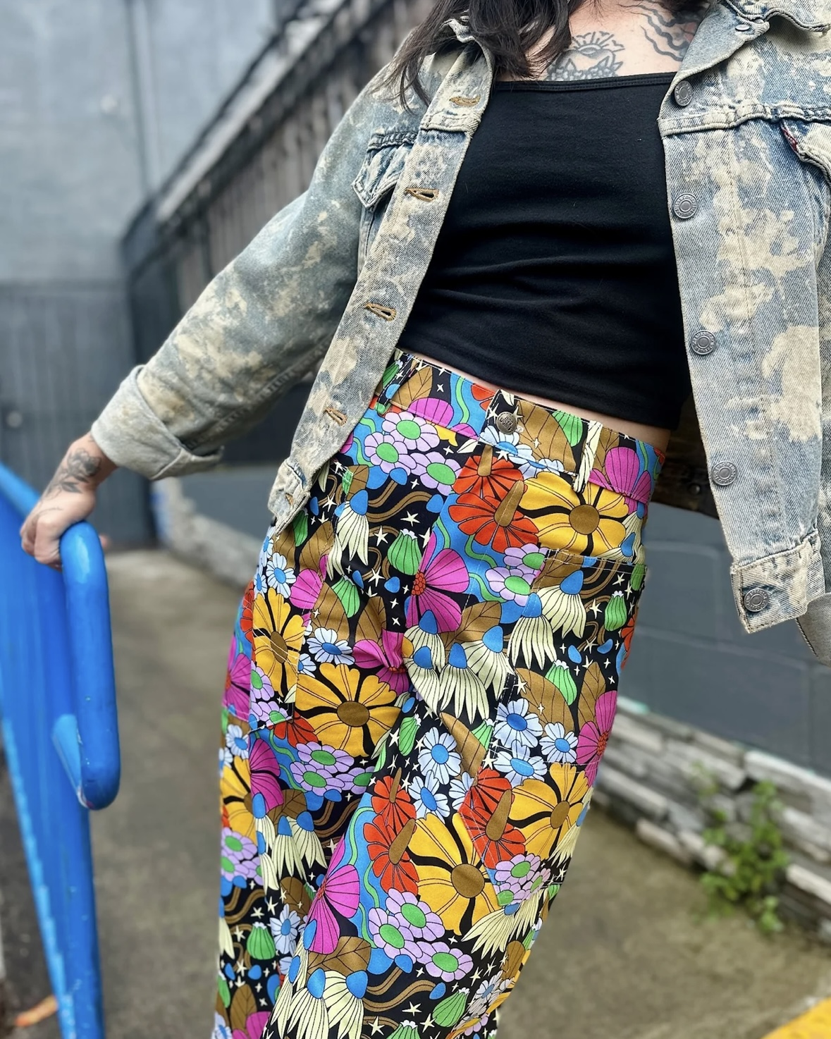 Nooworks Skater Pant in Cosmic Floral