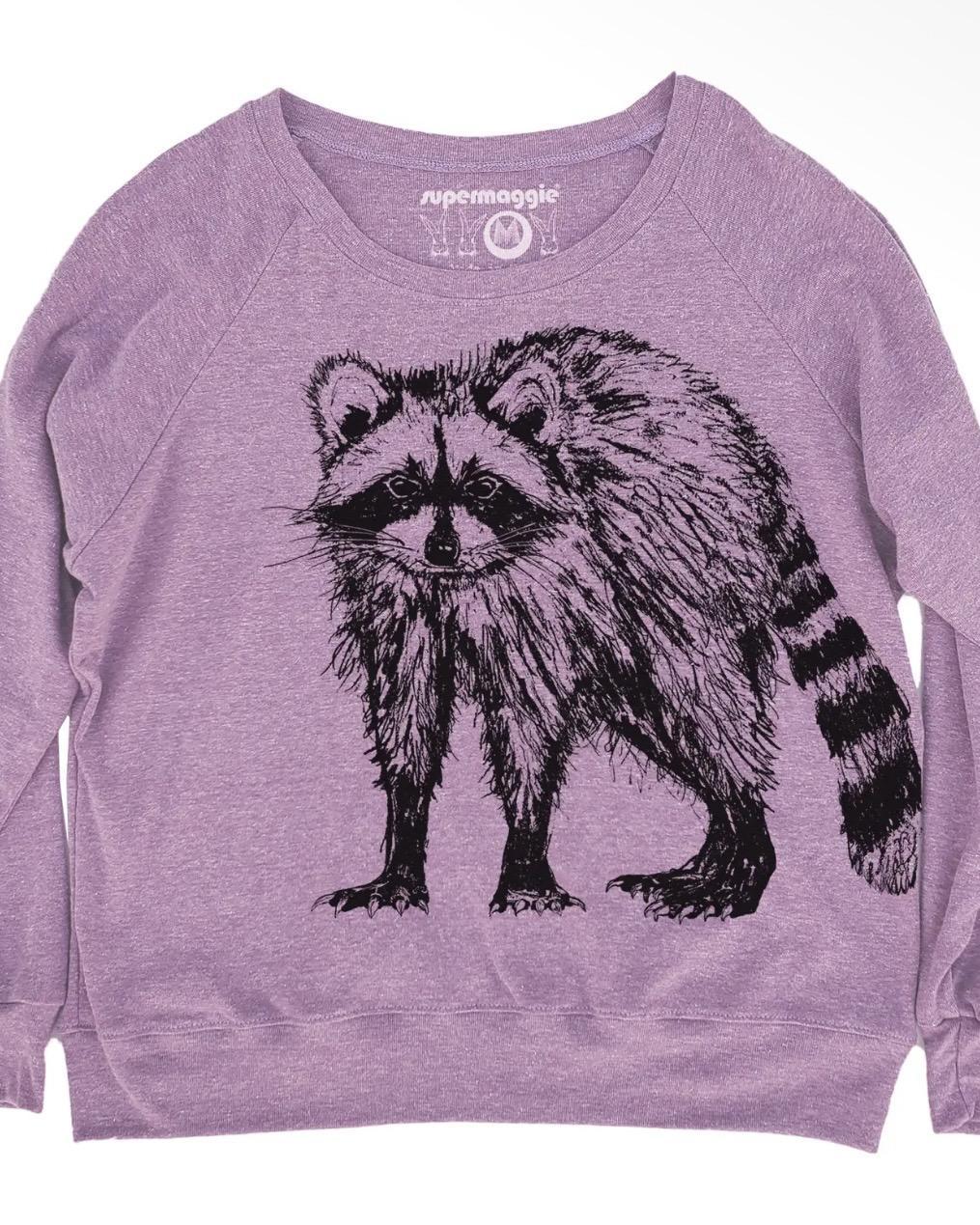 Supermaggie Jimothy Raccoon Tri Blend Pullover in Lilac