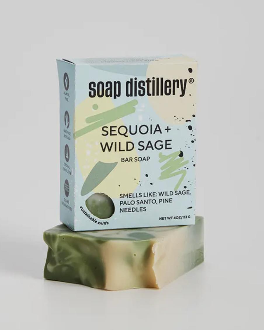 Soap Distillery Sequoia and Wild Sage Bar Soap