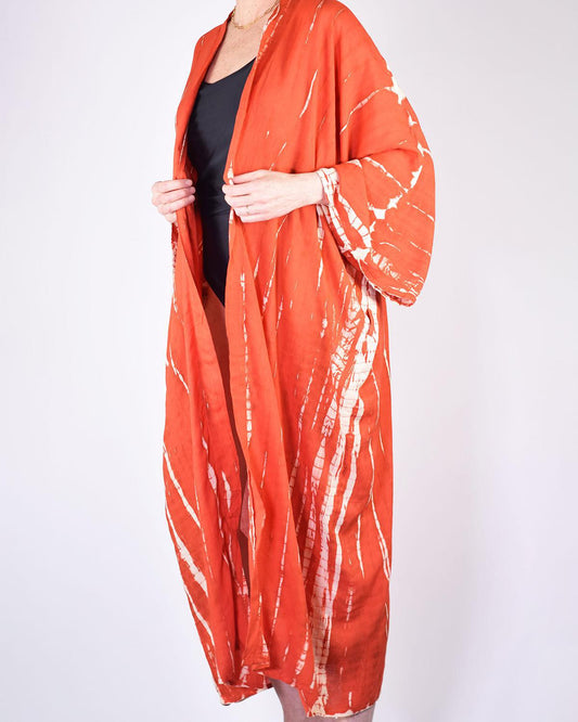 Txtile Tie Dye Kimono/Cover Up - Poppy