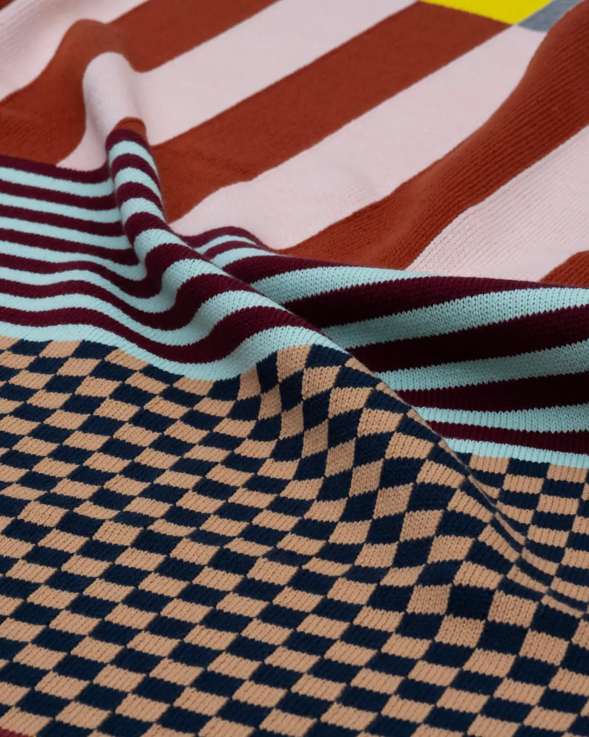 Verloop Pattern Patch Throw Blanket