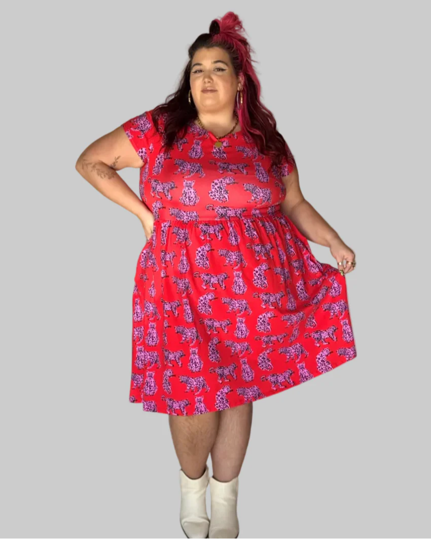 Nooworks Lucy Dress in Sondler Cat - Size Small, 2XL