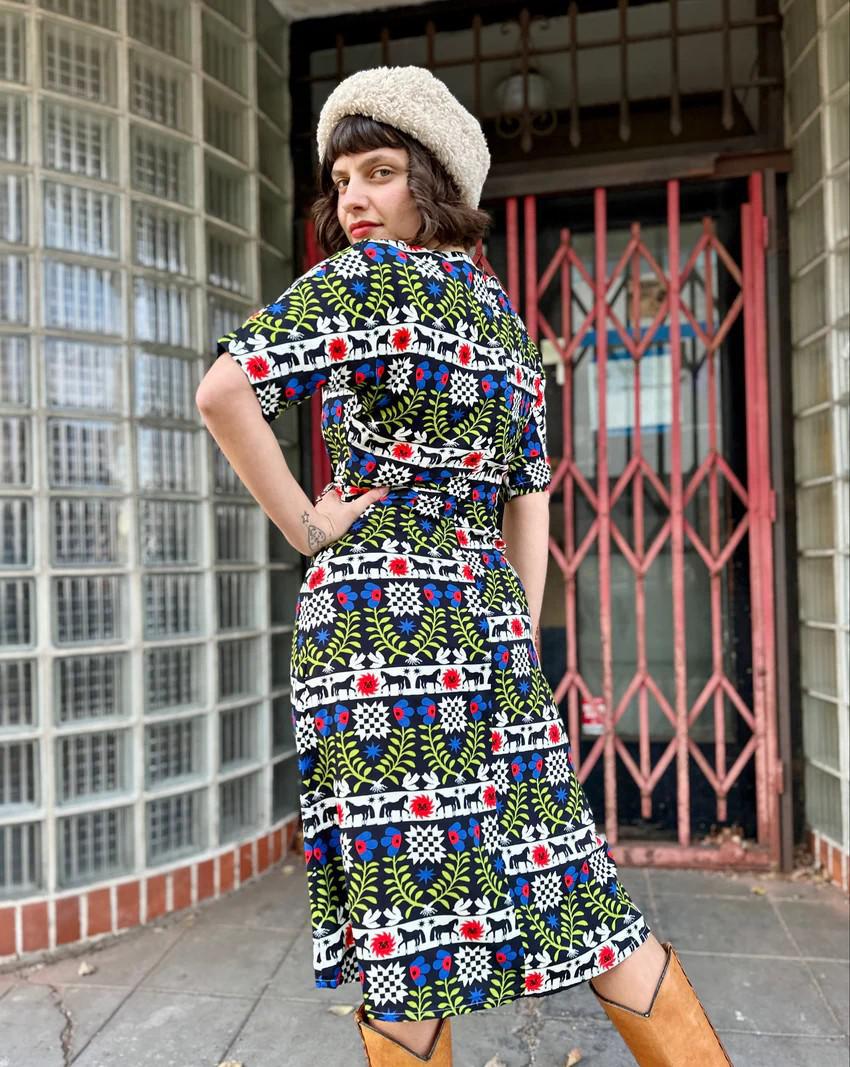 Nooworks Sasha Dress in The Guardians - Size Small, Medium, Large